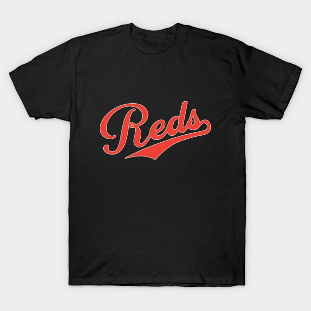 Cincinnati Reds Script by Buck Tee Originals T-Shirt by Buck Tee